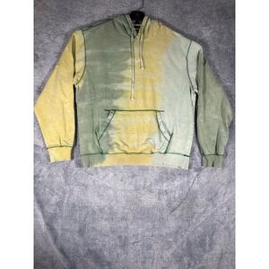 Primitive Skateboarding Mens Large Tie Dye Hoodie Green Yellow Together Forever